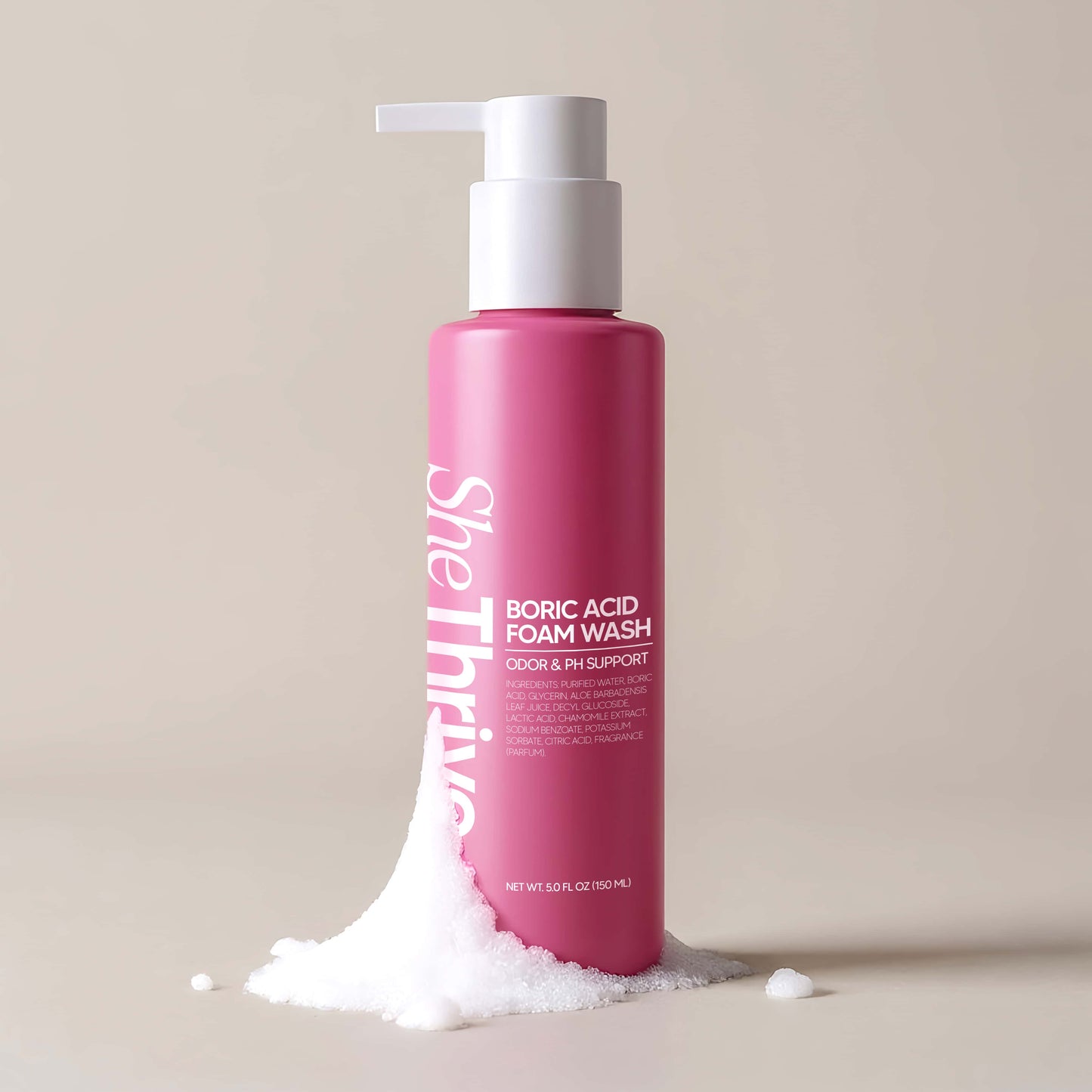 Boric Acid Foam Wash